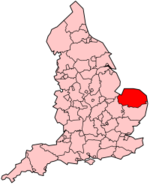 Location of modern Norfolk, once inhabited by the Iceni.