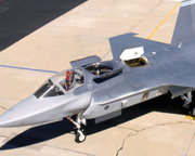 X-35B lift fan; the VTOL propulsion system is designed and manufactured by Rolls-Royce plc