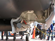Weapons bay on a mock-up of the F-35.