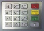 An ATM Encrypting PIN Pad (EPP) with German markings