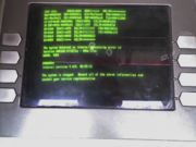 An ATM running OS/2 that has crashed.