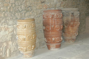 Storage jars in Knossos
