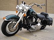 Harley-Davidson Softail Heritage Classic. A typical "cruiser" design