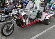 In some jurisdictions, the term "motorcycle" includes trikes