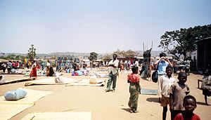 A rural market in Malawi