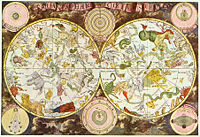 A celestial map from the 17th century, by the Dutch cartographer Frederik de Wit.