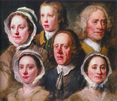 A late painting by Hogarth entitled Hogarth's Servants, mid-1750s.
