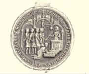 A Seal of the Abbot of Arbroath, depicting murder of St Thomas. Arbroath Abbey was founded 8 years after the death of St Thomas and dedicated to him; it became the wealthiest abbey in Scotland.
