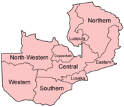 The provinces of Zambia