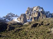 Mount Kenya is the highest peak in Kenya at 5,199 m (17,042 ft). Kenya is named after the mountain.