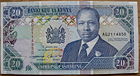 20 shilling note from 1994, depicting then-President Daniel arap Moi