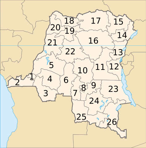 Image:Provinces de la République démocratique du Congo - 2005.svg
