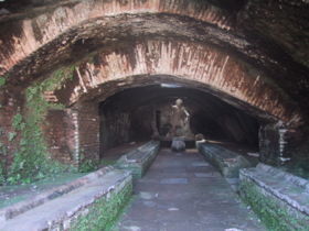 A mithraeum found in the ruins of Ostia Antica, Italy.