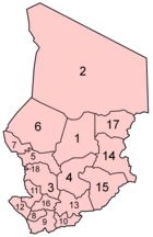 Regions of Chad