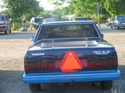An "A tractor" based on Volvo 760. Notice the slow vehicle triangle and the longer boot.