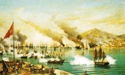 The Battle of Navarino, in October 1827, marked the effective end of Ottoman Rule in Greece.