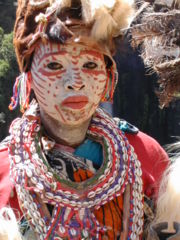 A Kikuyu woman in traditional dress.