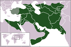 The Sassanid Empire at its greatest extent under Khosrau II