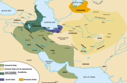Map of Iranian Dynasties around 1000AD