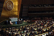UN General Assembly.