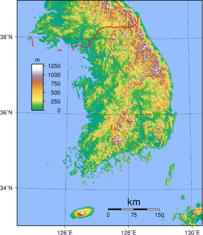 Image:South Korea Topography.png