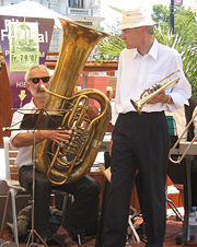 "Kaiserbass" (tuba in B) and cornet