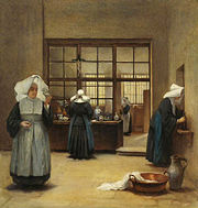 Nuns at Work in the Cloister, by Henriette Browne.