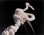 Challenger disintegrated 73 seconds after liftoff.