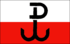 Polish flag with "anchor" device.