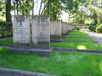 Postwar mass graves of civilians killed in the Wola massacre.