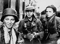 Polish Boy Scouts fighting in the Warsaw Uprising