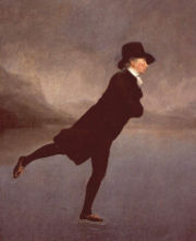 The Reverend Robert WalkerSkating on Duddingston Loch attributed to Henry Raeburn, 1790's