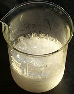 Crystallized acetic acid