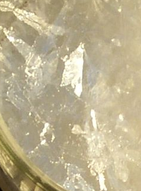 Detail of acetic acid crystals
