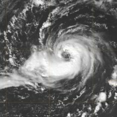 Hurricane Vince on October 9 14:23 UTC