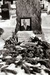 Khrushchev's grave at the Novodevichy Cemetery as it was in 1973