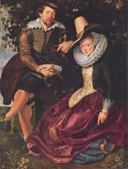 "Rubens and Isabella Brant in the Honeysuckle Bower", 1609-10. Alte Pinakothek, Munich.