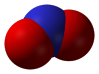 Nitrogen dioxide, NO2, exhibits C2v symmetry