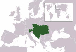 Location of Austria-Hungary