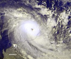 Tropical Cyclone Rosita near peak intensity