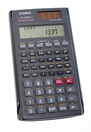 A scientific calculator.