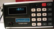 The CASIO CM-602 Mini Electronic Calculator provided basic functions in the 1970s