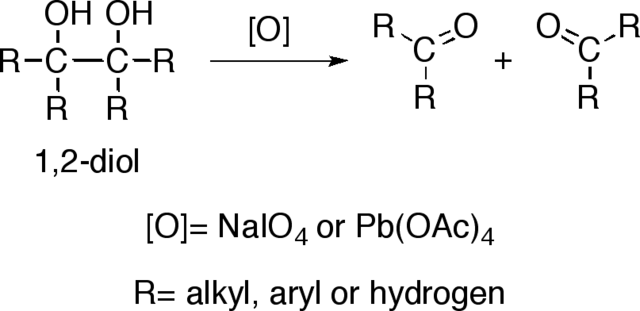 Image:Oxidative breakage of 1,2-diol.png