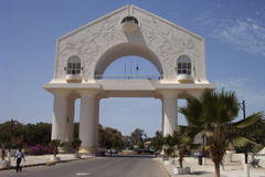 Arch 22 at the entrance to Banjul