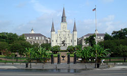 March 21: Fire in New Orleans requires rebuilding Jackson Square area.