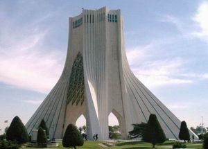 Azadi Tower is a town square in modern Iran.