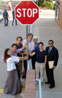 The anti-war affinity group "Collateral Damage" protesting the Iraq war