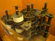 Part of Charles Babbage's Difference Engine including the addition and carry mechanisms