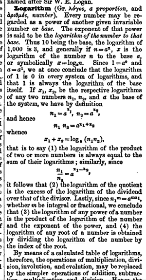 A more modern definition and explanation from 1866 A Dictionary of Science, Literature, & Art: Comprising the Definitions and Derivations of the Scientific Terms in General Use, together with the History and Descriptions of the Scientific Principles of Nearly Every Branch of Human Knowledge