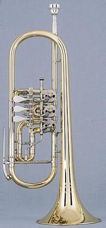 trumpet in C with rotary valves